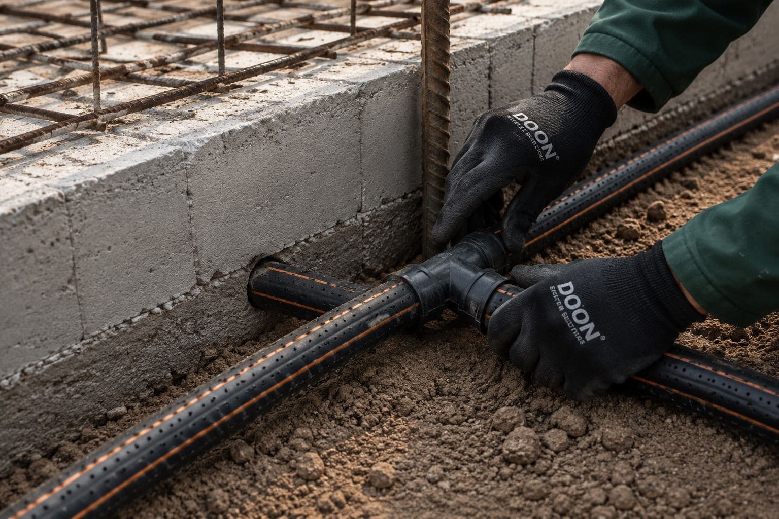 Anti-termite piping installation by Doon Earth Solutions