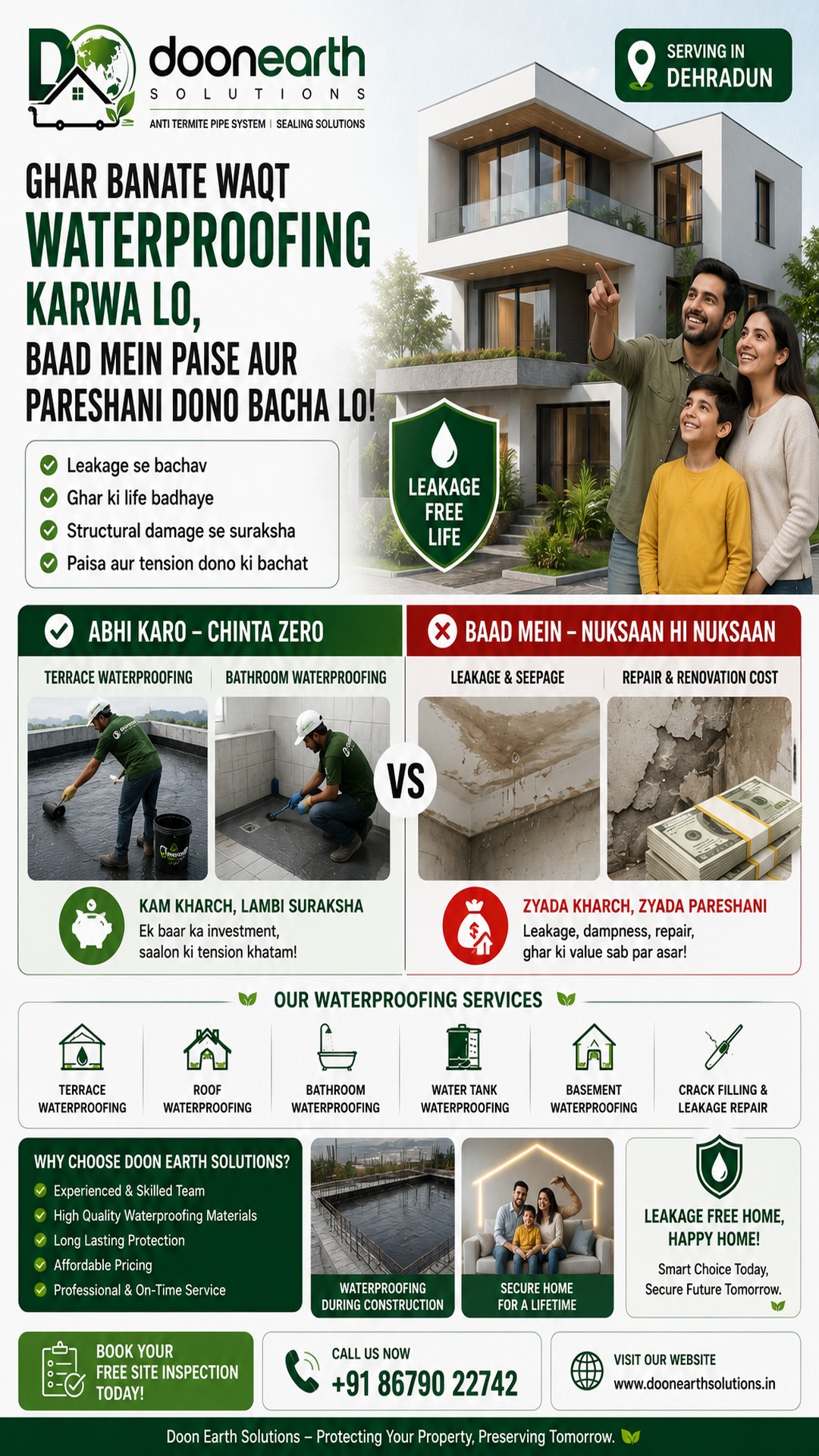 Monsoon Special — Doon Earth Solutions waterproofing offer poster
